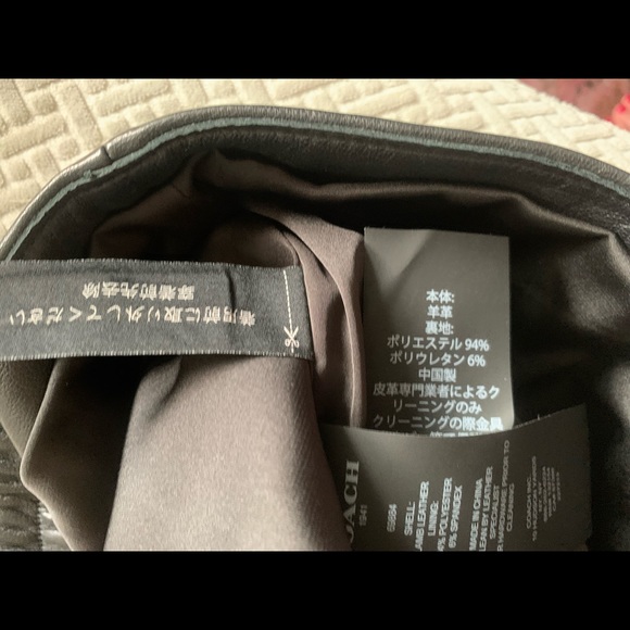 NWOT! Coach leather tie up skirt🎁 - Picture 8 of 14